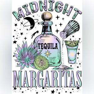 Midnight Margaritas Graphic Art Print